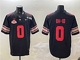 Men's Ohio State Buckeyes #0 OH-IO Black 2025 CFP Final With National Champions Patch F.U.S.E. Vapor Limited Stitched Football Jersey,baseball caps,new era cap wholesale,wholesale hats